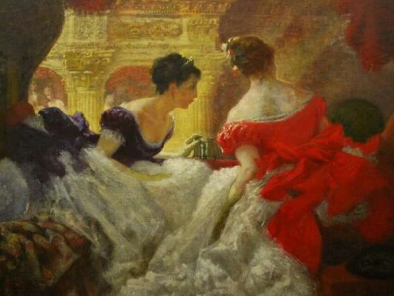 1849-Enrico Junck - A Teatro, 1878 - Galleria Arte Moderna, Torino
